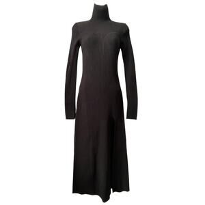 & Other Stories Stockholm Atelier Edla Rib Knit Mock Neck Midi Dress Size XS NWT